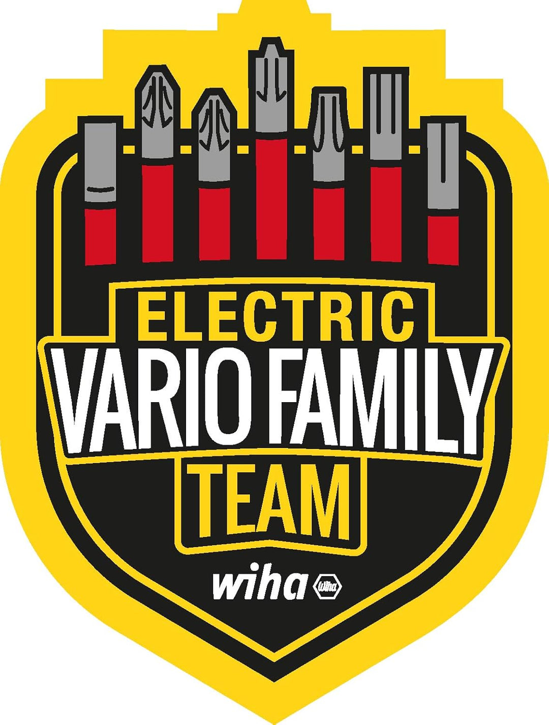 Wiha 43157 electricSchlitz, Pozidriv 6-TLG. in slimBit-Box Bit Set Rot, Schlitz, Pozidriv