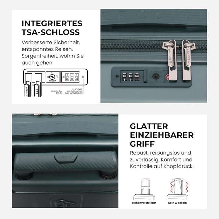 Aerolite Erweiterbar 55x40x20cm auf 55x40x23 cm Lufthansa Eurowings Condor Wizz Air Priorität und me