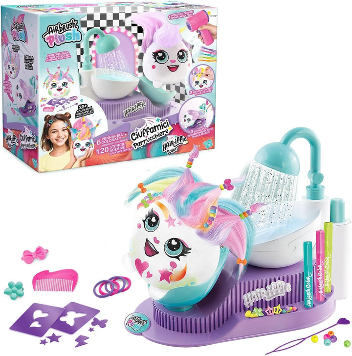 Rocco Giocattoli Airbrush Plush Haarbüschel Friseur