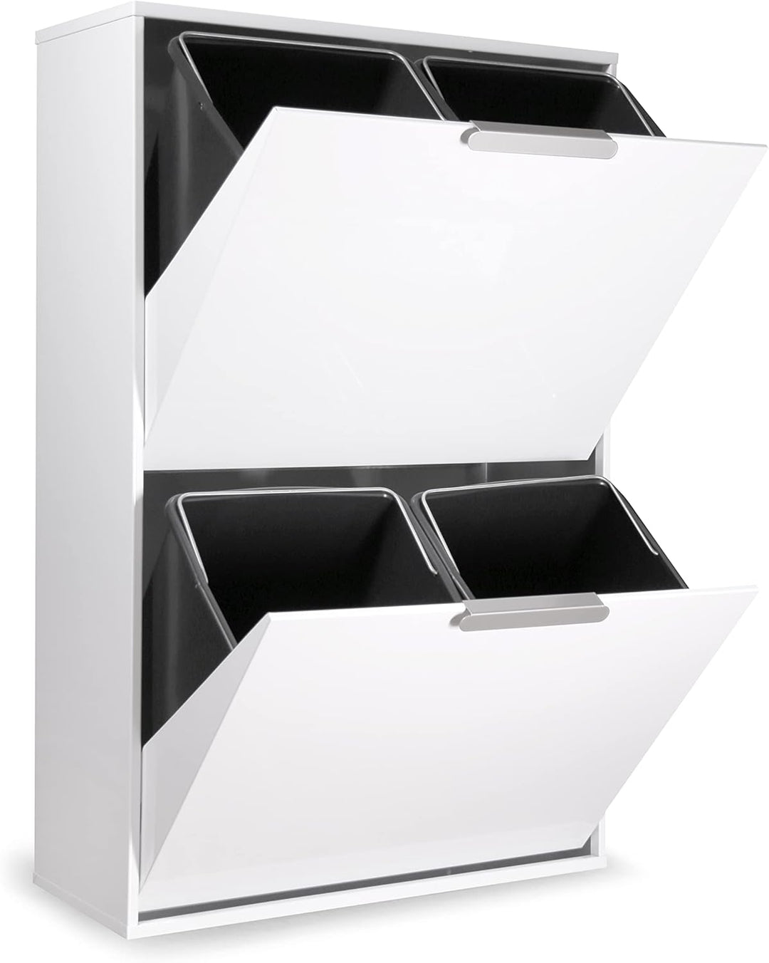 ARREGUI Ecoclas CR601-E Mülltrennsystem aus Stahl | 4 Fächer Mülleimer für die Küche | 4x17L (68L) |