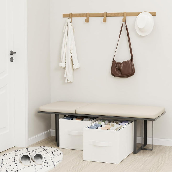 2 Stück Schuhorganizer für Closet, Grosse Schuhaufbewahrung Platzsparend Passt 12-24 Paare, Faltbare