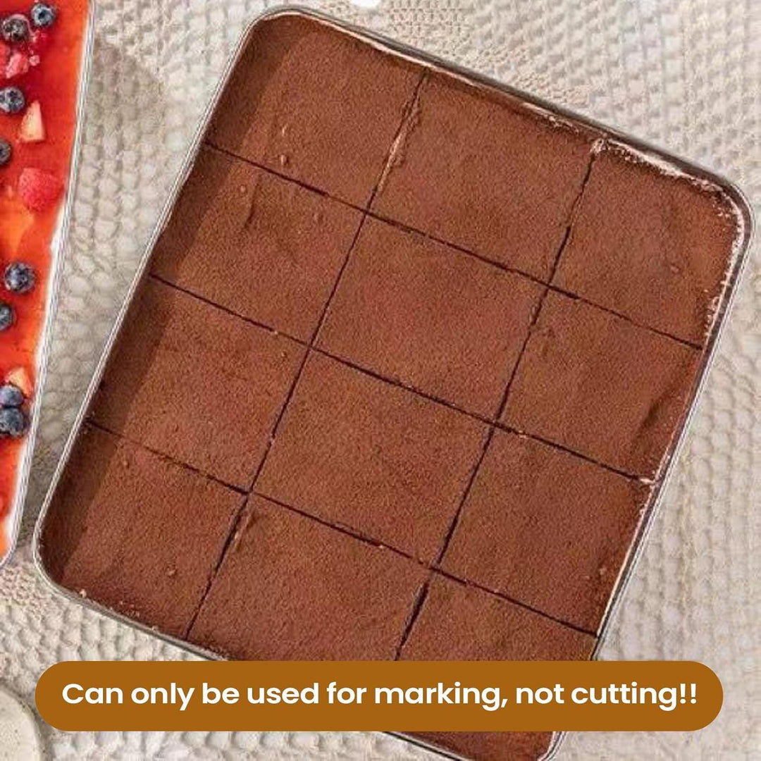 Quadratische Kuchenausstecher,Edelstahl Quadratischer Ausstecher Mit Griff,Dessert Werkzeuge Für Pie