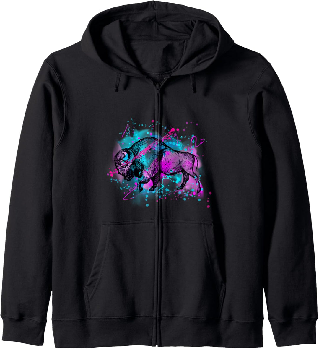 Damen National Park Buffalo Geschenk American Bison Kapuzenjacke