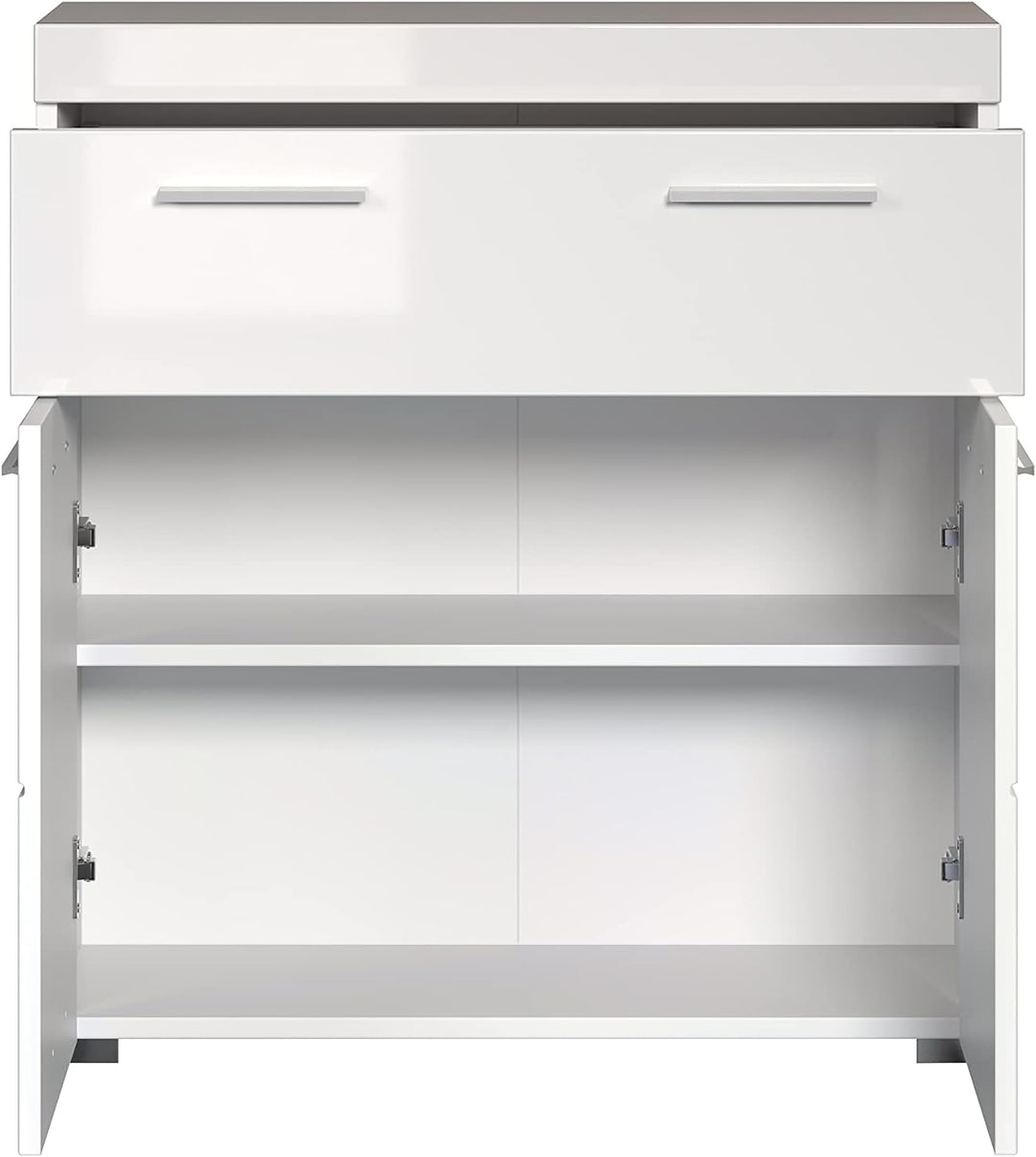trendteam smart living - Kommode breit - Bad - Amanda - Aufbaumass (BxHxT) 73 x 79 x 31 cm - Farbe W