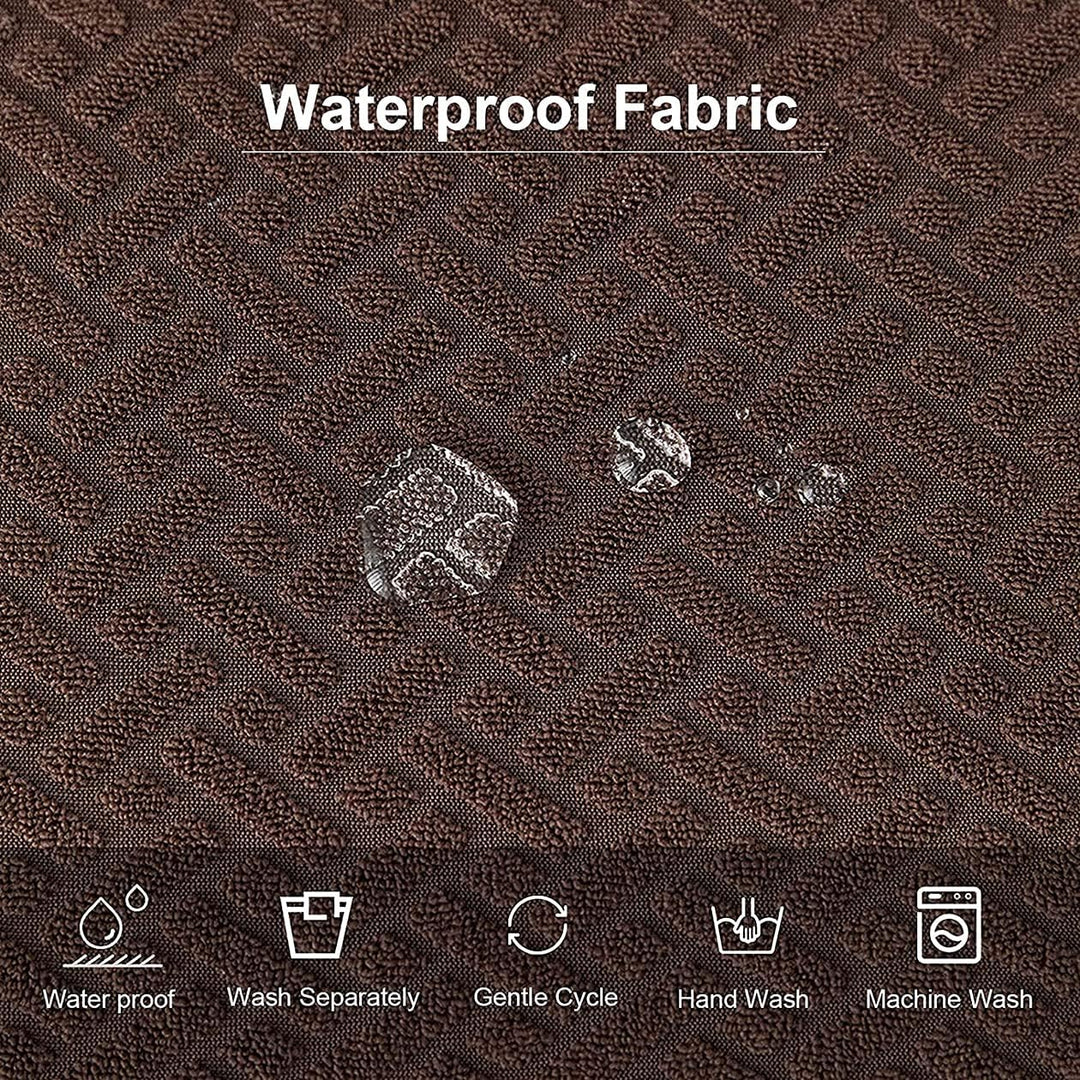 LANSHENG Stuhlbezug Sitzfläche Waschbarer Stretch Wasserdicht Jacquard Bezug für Stühle Esszimmerstu