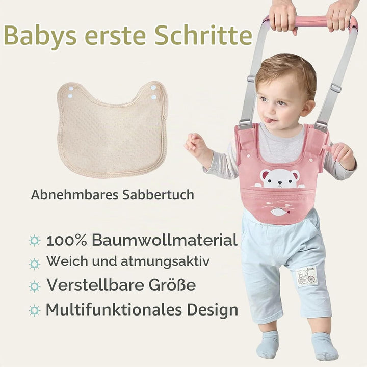 IULONEE Lauflernhilfe Gehhilfe für Baby Einstellbar Ergonomisch Stehen Gehen Lernen Helfer Verstellb