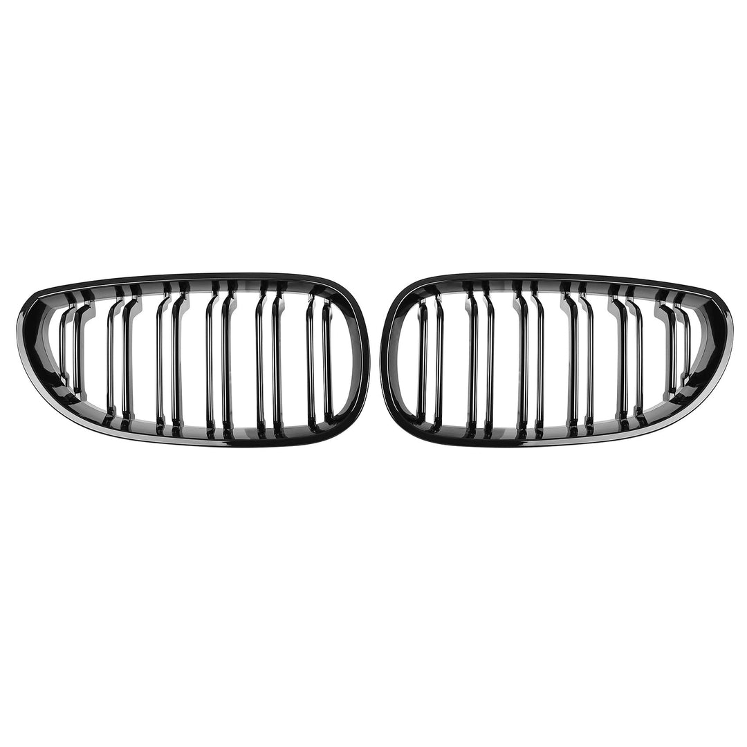 DOCAS Kühlergrill für 5er E60 E61 2003-2010 Nieren Doppelsteg Sport Glanz Schwarz 5er E60 E61 2003-2