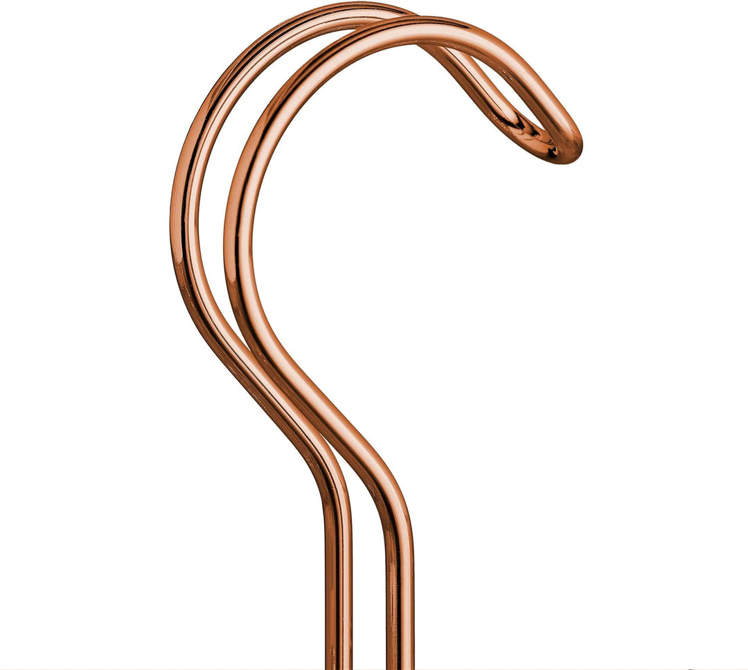 Relaxdays 5 x Gürtelhalter, Krawattenhalter aus Metall, platzsparend, je 14 Haken, Krawatten & Gürte