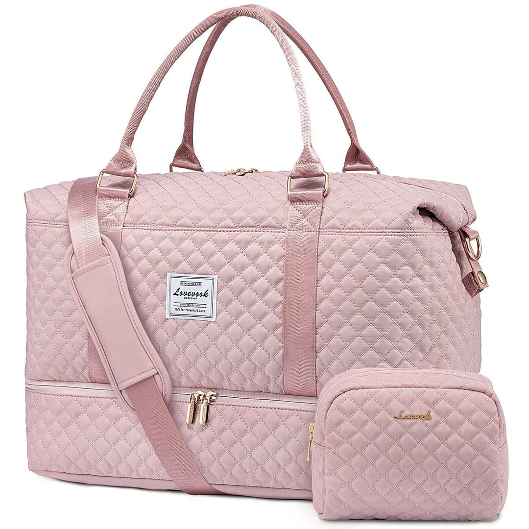 LOVEVOOK Reisetasche Sporttasche Damen Gross mit Kulturtasche Weekender Travel Duffle Bag, Schuhfach