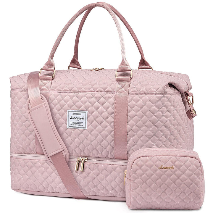 LOVEVOOK Reisetasche Sporttasche Damen Gross mit Kulturtasche Weekender Travel Duffle Bag, Schuhfach