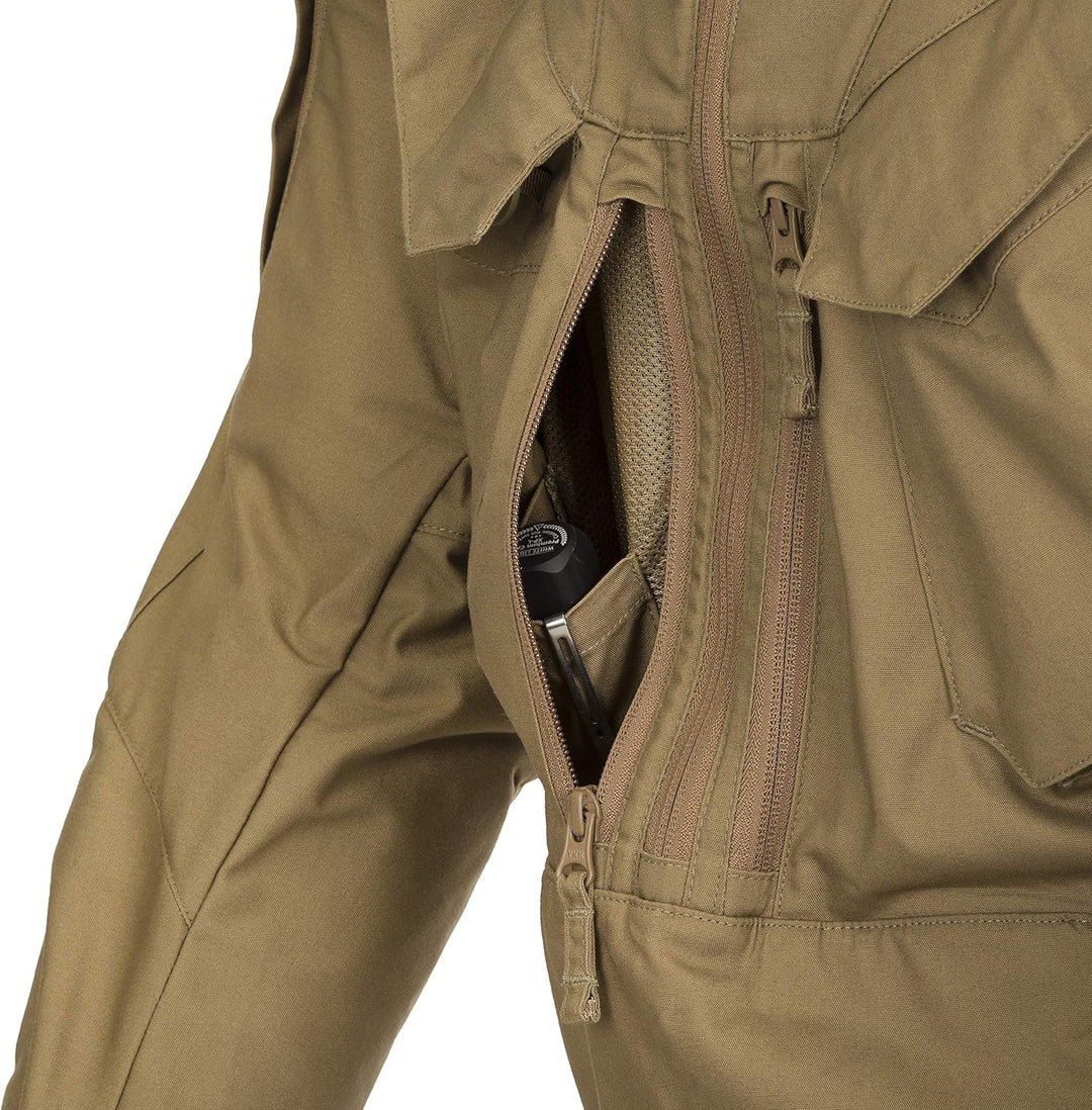 Helikon-Tex Bushcraft PILGRIM Anorak Outdoor Jacke -DuraCanvas- Schwarz L Black - 01, L Black - 01