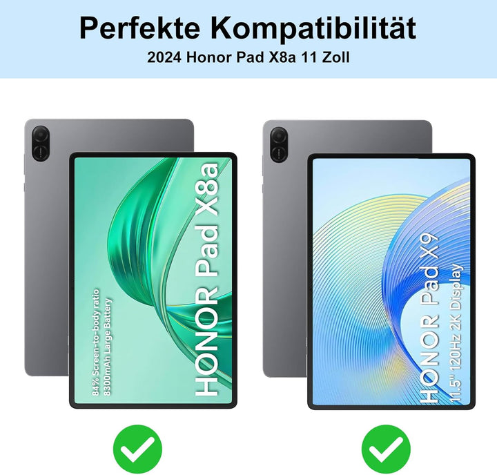 IVEOPPE Tastatur Hülle für Honor Pad X8a, Hülle mit Tastatur für Honor Pad X8a 11 Zoll, Bluetooth Ab