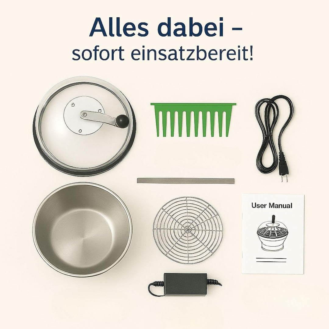 Weedness Erntemaschine Trimmer Elektrisch 50 cm aus Edelstahl - Grow Anbau Indoor Outdoor Knopsen Au