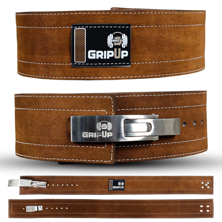 Gewichthebergürtel mit Lever Buckle – Professioneller Kraftsport Gürtel für schweres Heben, Powerlif