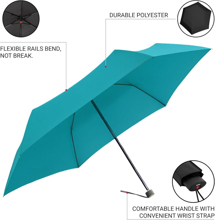 Knirps Taschenschirm AS.050 Slim Small Manual - Der flachste Knirps - Superleicht - Klein und kompak