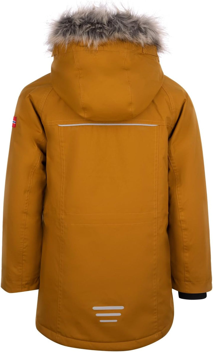 Trollkids Kids Nordkapp Jacket 104 Bronze/Blue, 104 Bronze/Blue