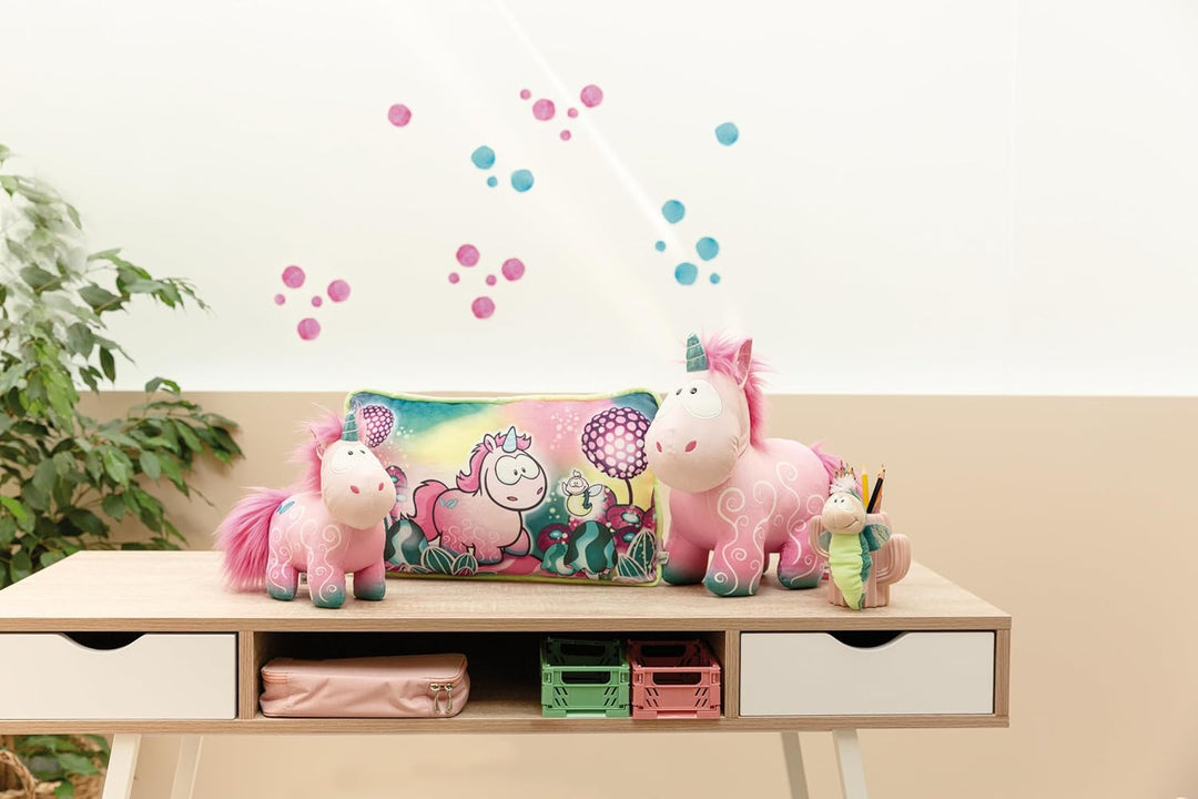 NICI Kuscheltier Einhorn Midnight Floral 22 cm – Stofftier aus weichem Plüsch zum Kuscheln und Spiel