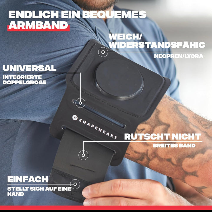 Shapeheart - Sportarmband Mit Universeller Abnehmbarer, mit abnehmbaren magnetischen Hülle 2XL - Sma