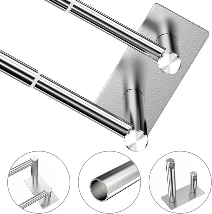 Raoot Handtuchhalter ohne Bohren erforderlich Badezimmer-Handtuchstange 40-74 cm einziehbare Selbstk