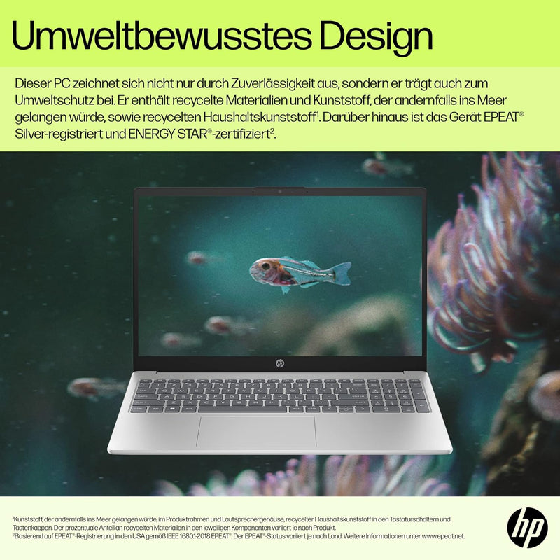 HP Laptop | 15,6" FHD Display | Intel Core i5-1334U | 16 GB DDR4 RAM | 512 GB SSD | Intel Iris Xe Gr