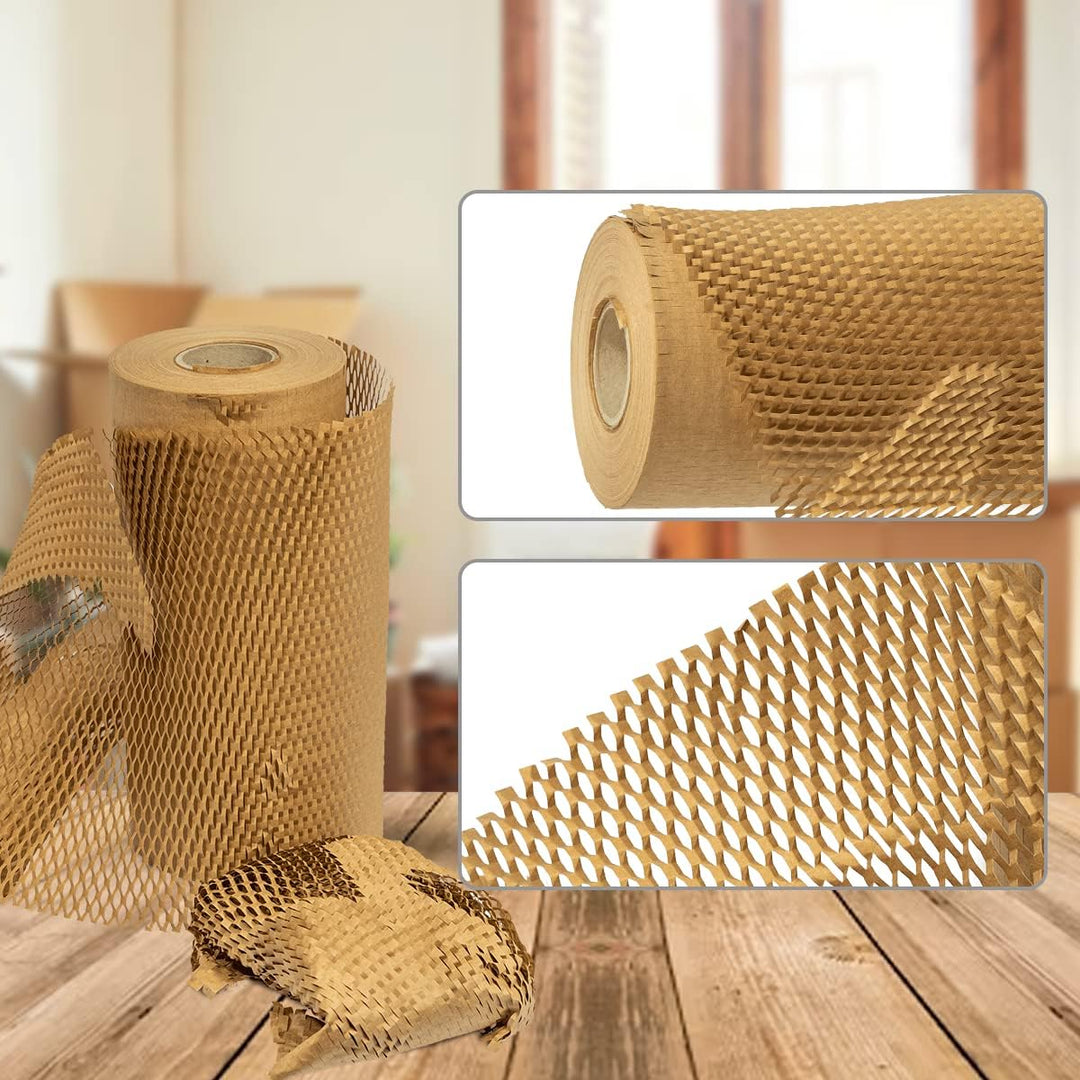 OliveBird Wabenpapier Verpackungspapier 50cmx250 meter (125m²) Verpackungsmaterial Papier Rolle Füll