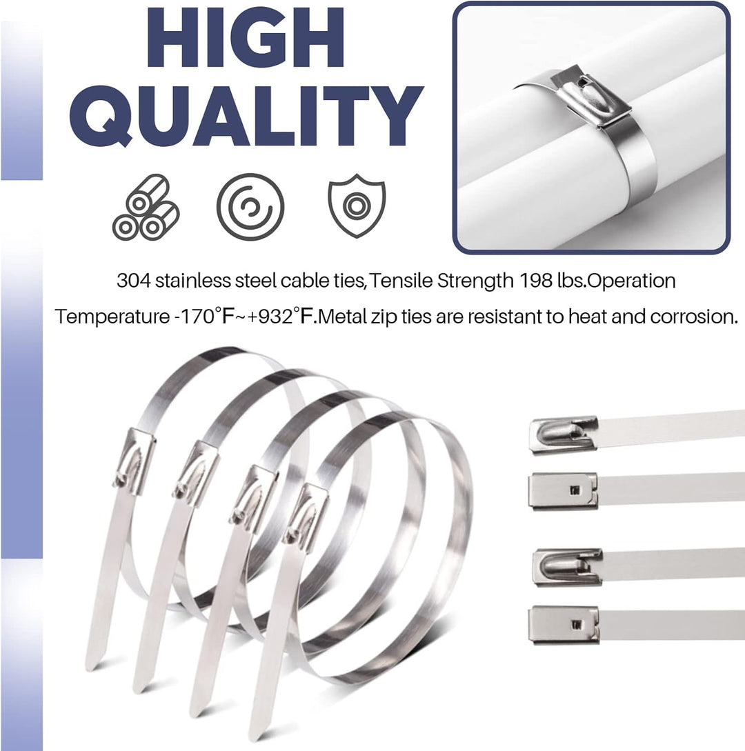 Swpeet 37 Stück 10,2 cm 20,3 cm 35,6 cm CV-Gelenk-Ohrklemme Banding Boot Clamp Werkzeug mit Edelstah