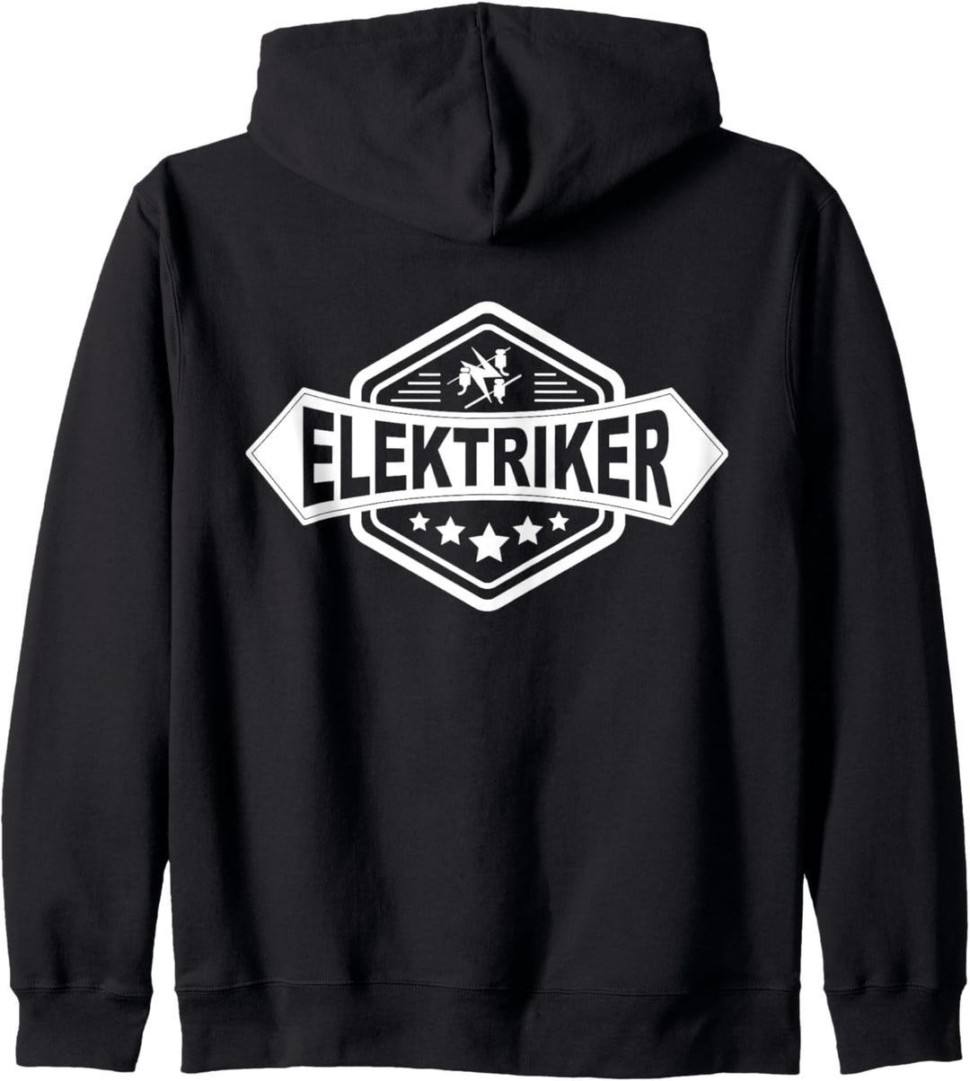 Elektriker Zeichen mit traditionellem Zunftwappen Kapuzenjacke