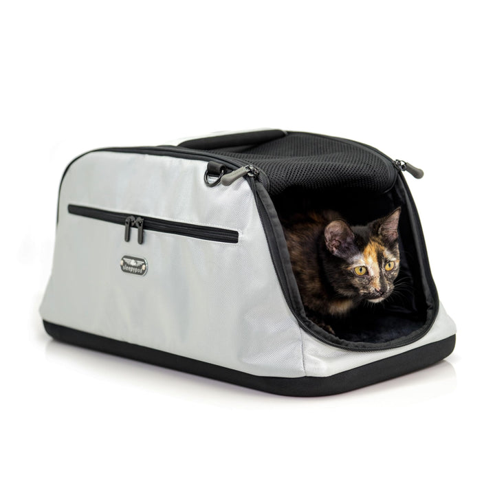 Sleepypod Air Haustier-Flug-Reisetasche, Glacier Silver, 1 Stück (1er Pack) glacier silver L 56 x B