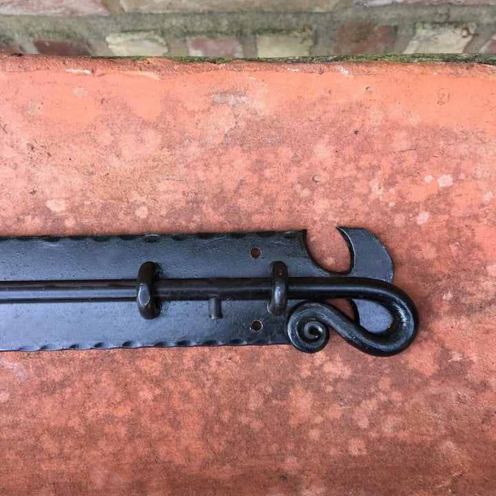 Antikas - Bolzenriegel - Flachriegel Schubriegel Antik Riegel Verschluss Tor schwarz