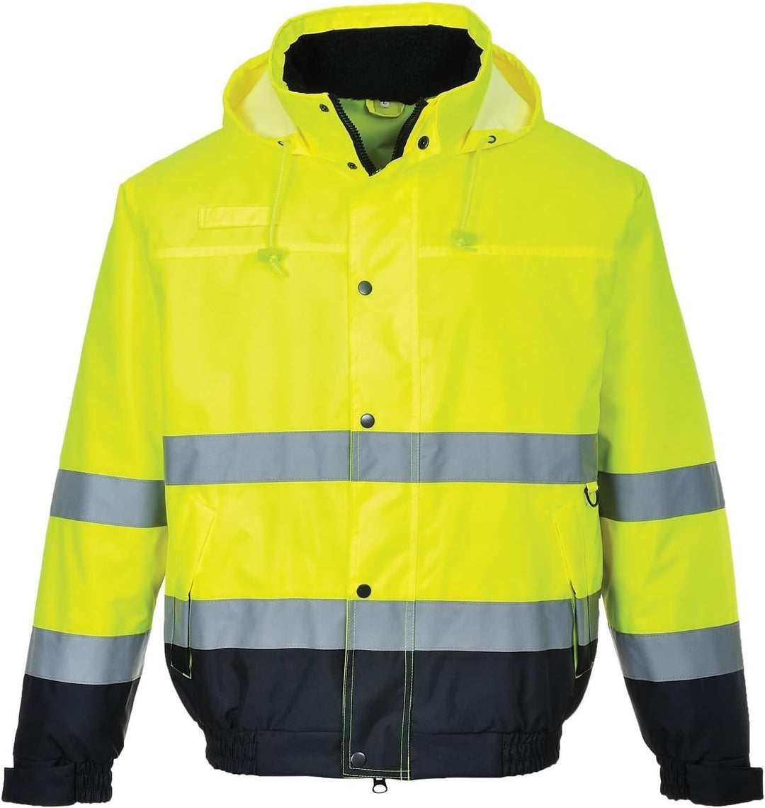 Portwest Herren Hi-vis Bomber Jacke (1er Pack) S Gelb, S Gelb