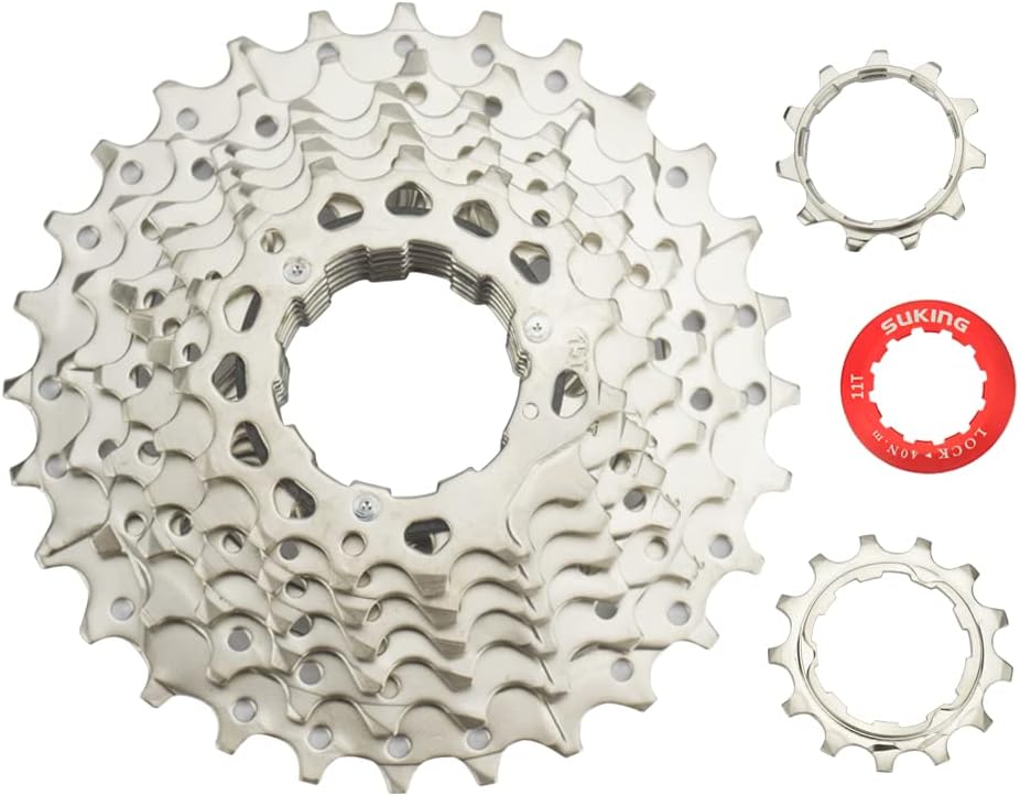 CYSKY 8 Fach Kassette 11-25T/11-28T/11-32T/11-36T/11-40T/11-42T Fahrrad Kassette Kompatibel mit Shim