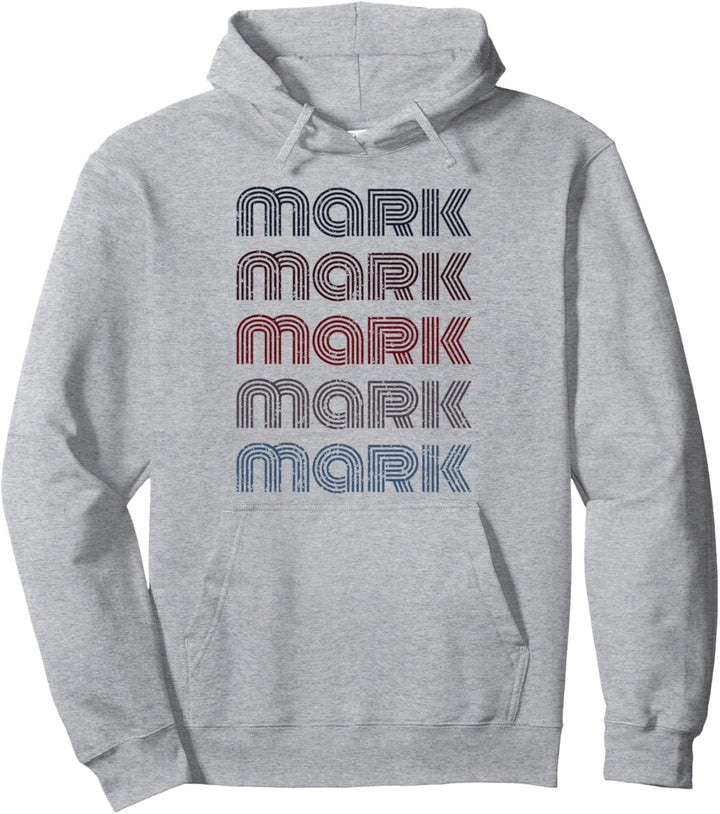 70er Jahre Vintage Personalisierte Vorname Mark Pullover Hoodie