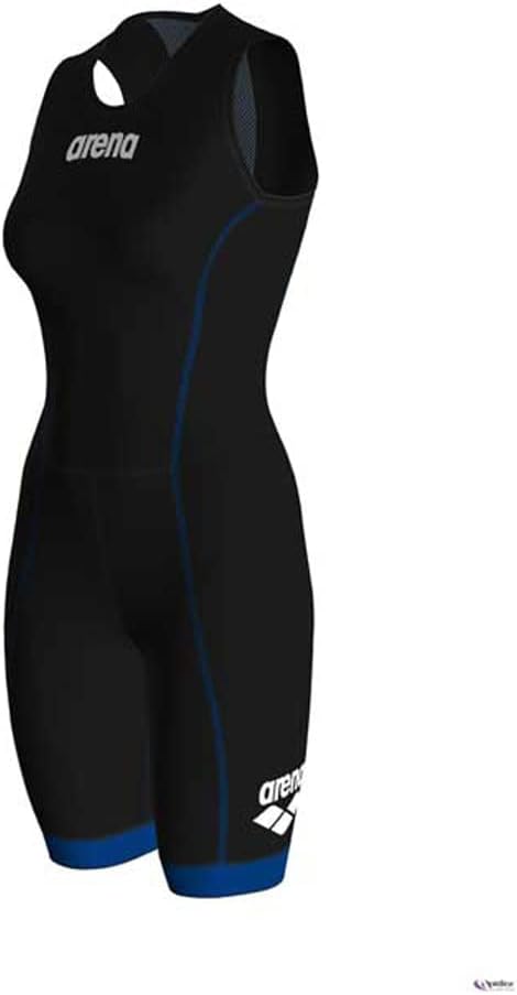 Arena Damen Triathlon Anzug ST 2.0 mit Rückenreissverschluss, Black/Royal, M/40