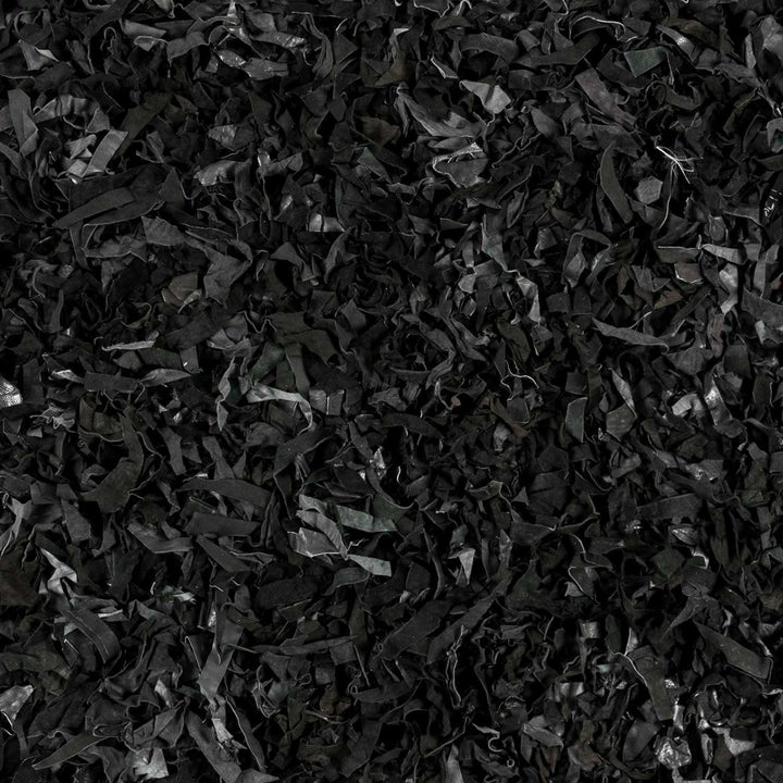 Homescapes runder Lederteppich Dallas (150cm), Fransenteppich aus 100% Echtleder, moderner Shaggy-/H