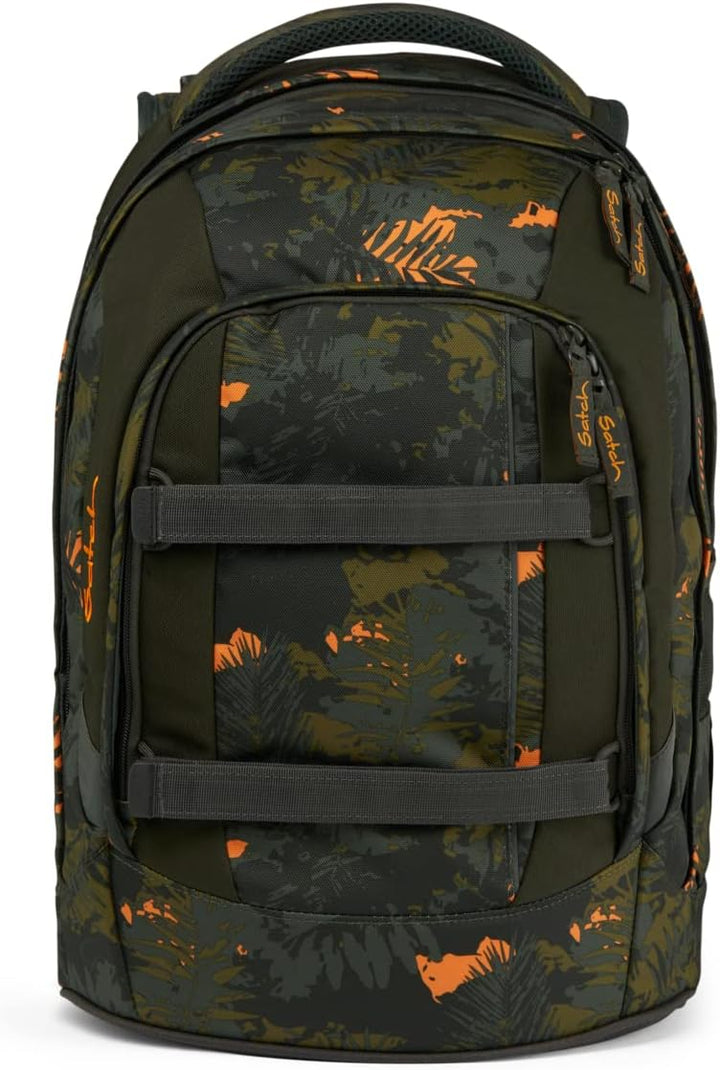 Satch Pack Schulrucksack Set 2tlg. inkl. Schlamperbox (Jurassic Jungle), Jurassic Jungle