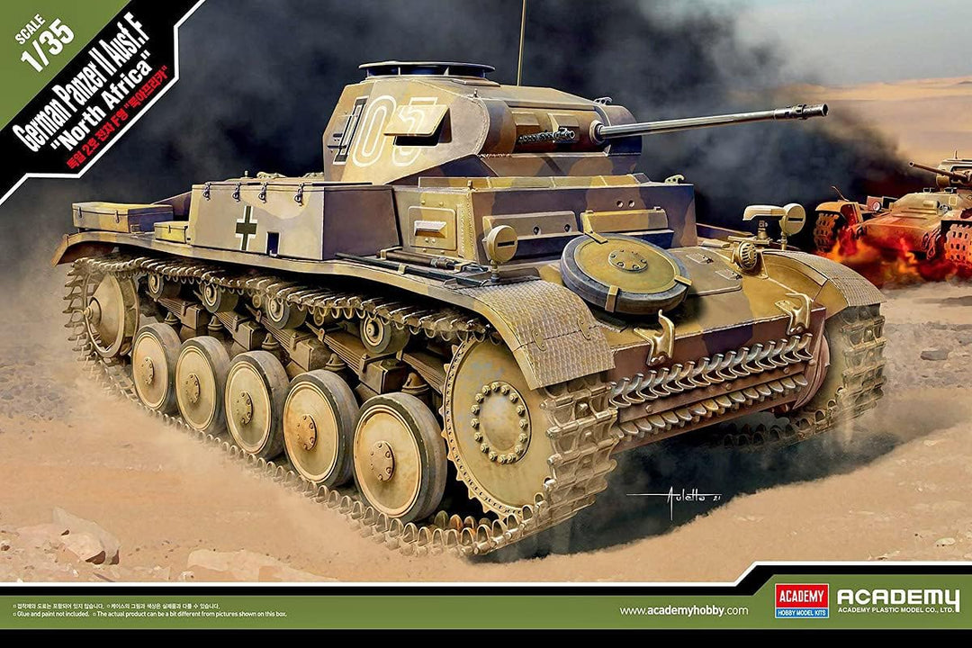 Academy 1/35 Bundeswehr II Panzer F Typ Nordafrikanische Front Kunststoff Modell 13535