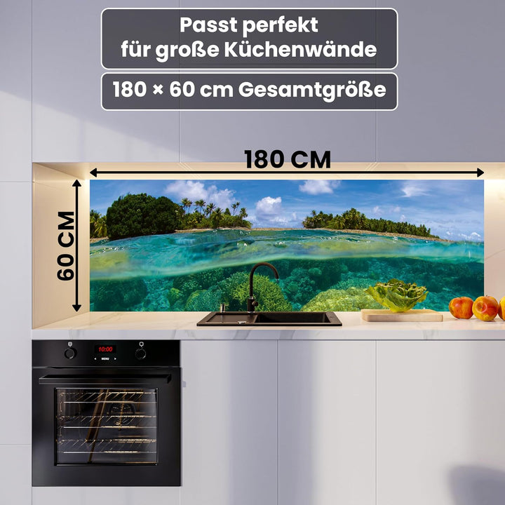DIMEX Küchenrückwand Folie selbstklebend KORALLENRIFF | Klebefolie - Dekofolie - Spritzschutz für Kü
