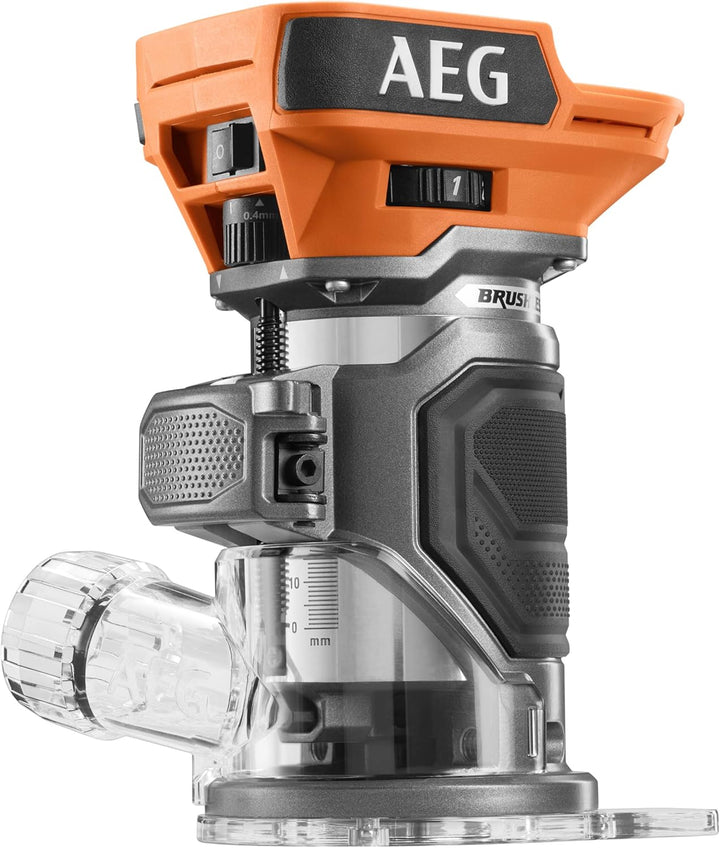 AEG 18 V Pro18V Brushless Akku-Kantenfräser BOF18BL3-0, 6 mm Spanndurchmesser, ohne Akku und Ladeger
