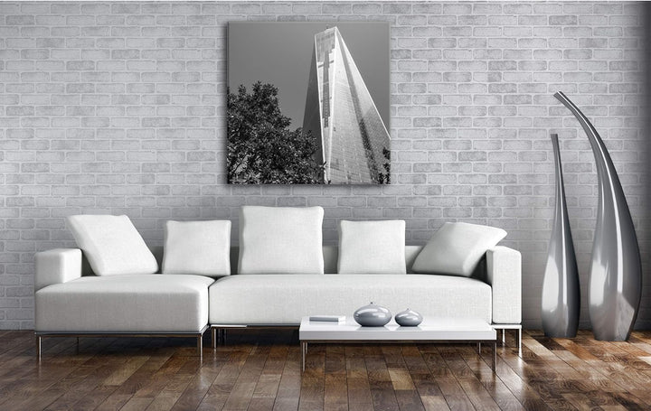 das World Trade Center Format: 60x60 Effekt: Schwarz&Weiss als Leinwandbild, Motiv fertig gerahmt au