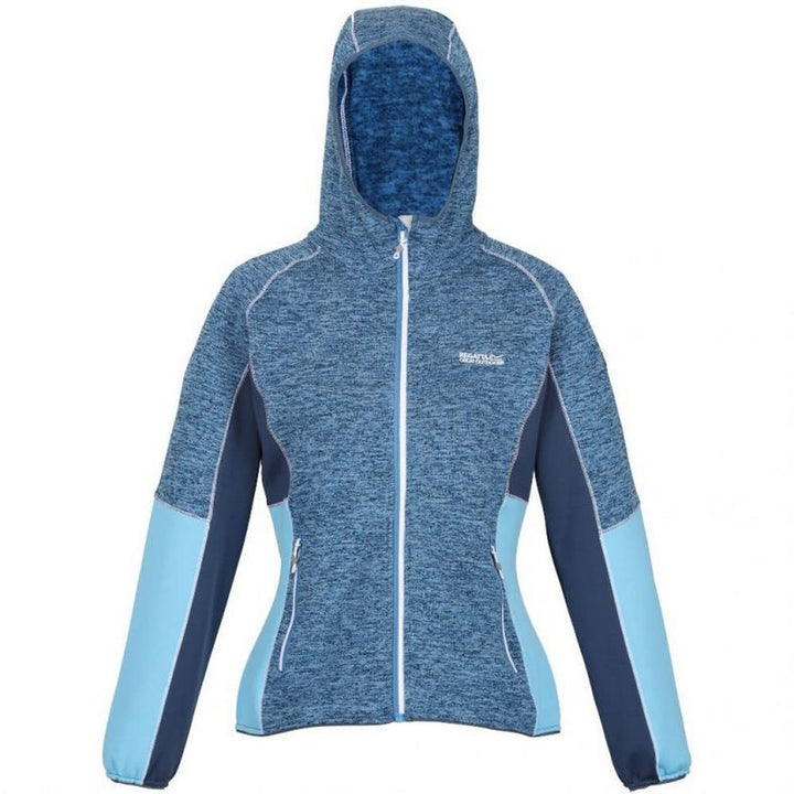 Regatta Strickfleecejacke Damen mit Kapuze 36 Blau, 36 Blau