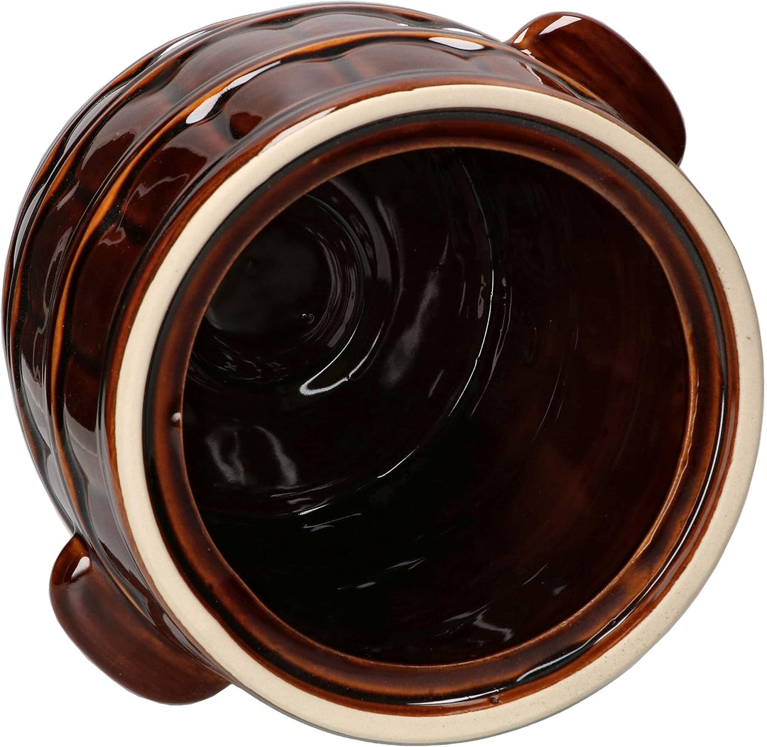 KOTARBAU® Keramiktopf 8 L Steinguttopf Sauerkrauttopf zum Einlegen von Speisen, 8 L