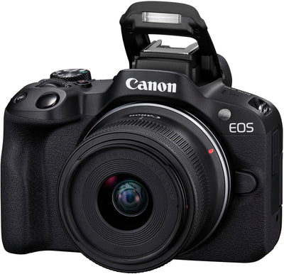 Canon EOS R50 Systemkamera + RF-S 18-45 is STM Objektiv - Spiegellose Kamera (Digitalkamera mit Auto