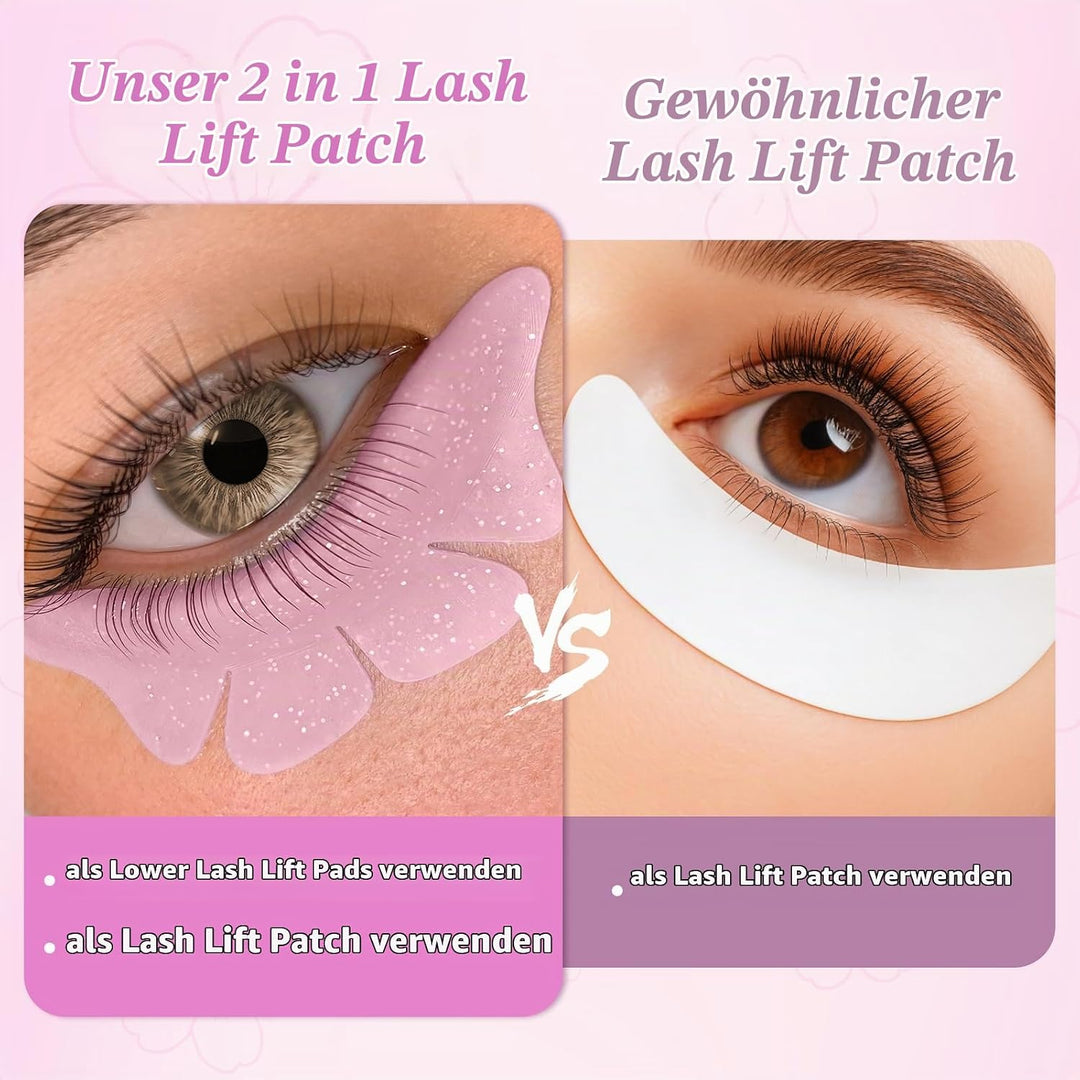 PERMANIA Wimpernlifting Set, Korean Lash Lifting Set, Tuben Design | Pflegende Formel, 2-in-1-Wimper