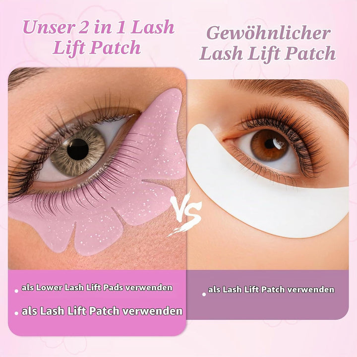 PERMANIA Wimpernlifting Set, Korean Lash Lifting Set, Tuben Design | Pflegende Formel, 2-in-1-Wimper