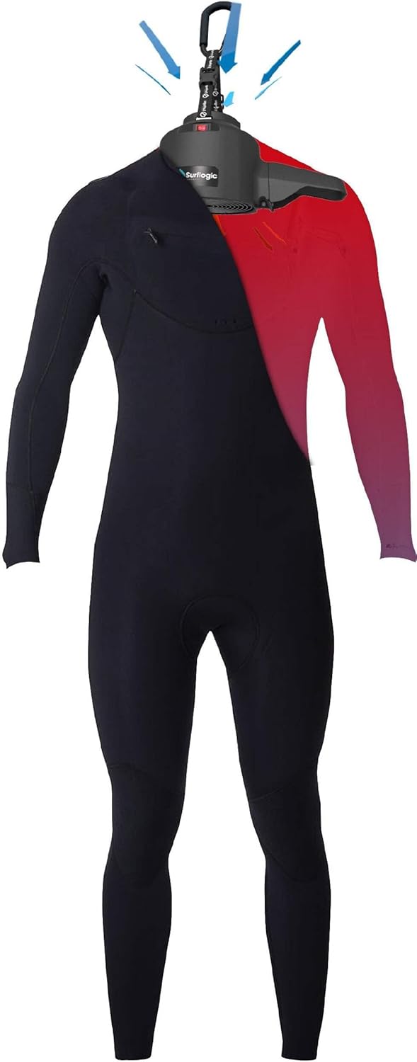 SURF LOGIC Wetsuit Pro Dryer Neoprenanzugtrockner, Schwarz, 450 x 177 x 157 mm