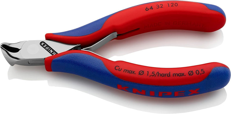 Knipex Elektronik-Vornschneider mit Mehrkomponenten-Hüllen 120 mm 64 32 120 mit Facette Mit Mehrkomp