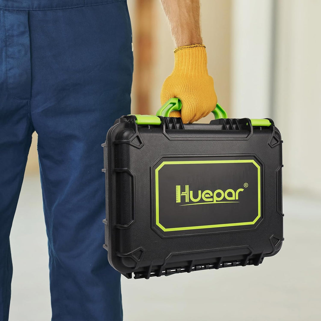 Huepar Multi-Linien Kreuzlinienlaser - vier vertikale Kreuzlinien und ein horizontale Kreuzlinie mit