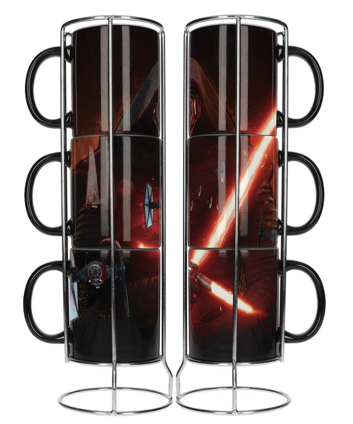 SD Toys Star Wars Episode 7 Tassen 3er Set Kylo Ren Collage, Keramik, Mehrfarbig, 8 cm, 2, SDTSDT890