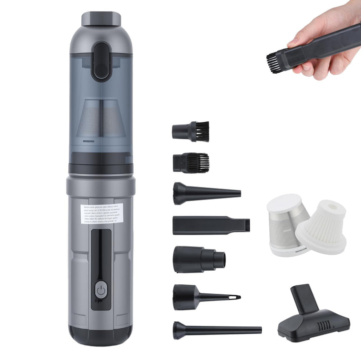 OTraki Handstaubsauger Akku 16000Pa, 4 in 1 Autostaubsauger Kabellos Mini Staubsauger mit 8 Austausc