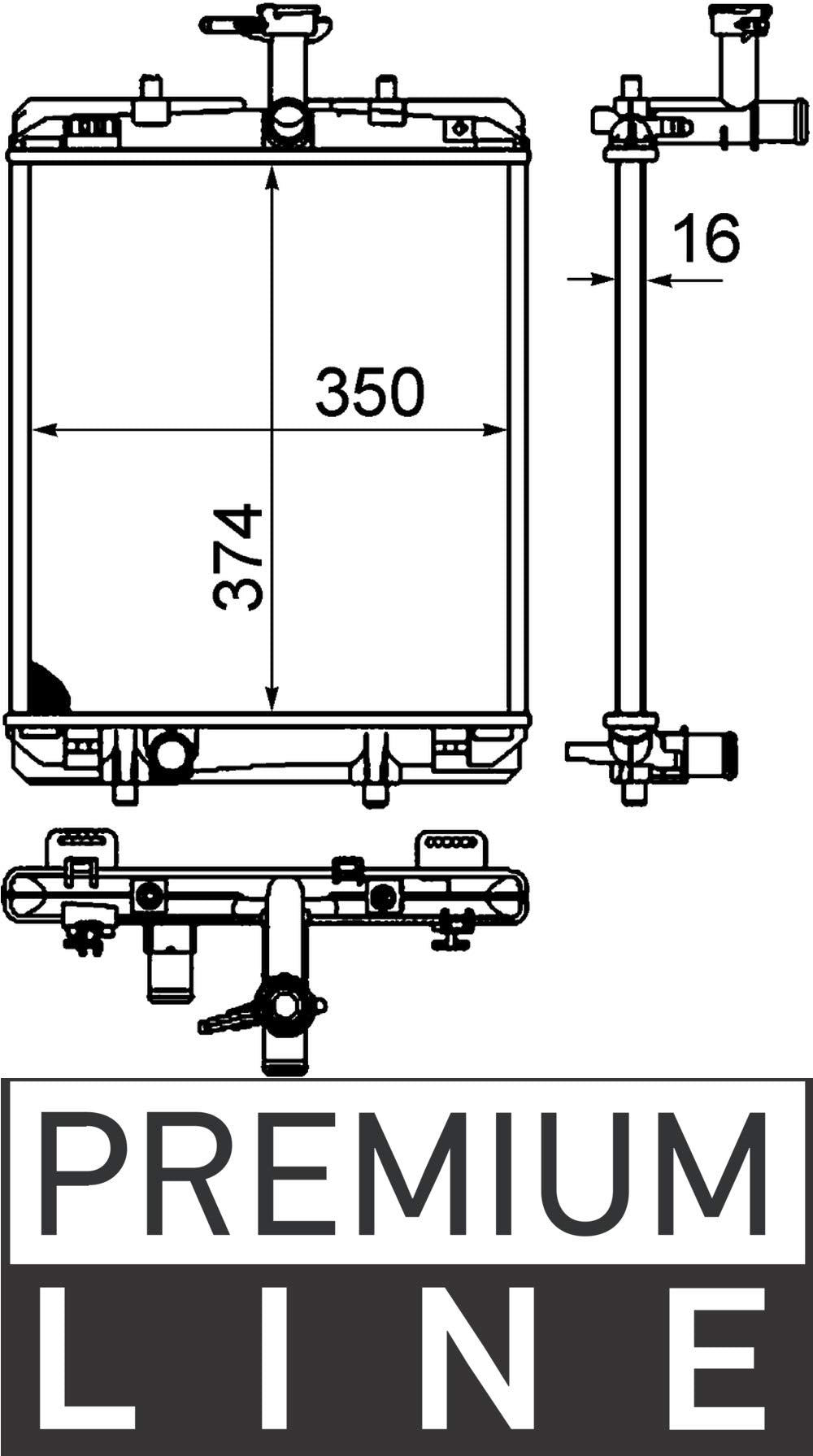 MAHLE CR 998 000P Kühlmittelkühler BEHR PREMIUM LINE